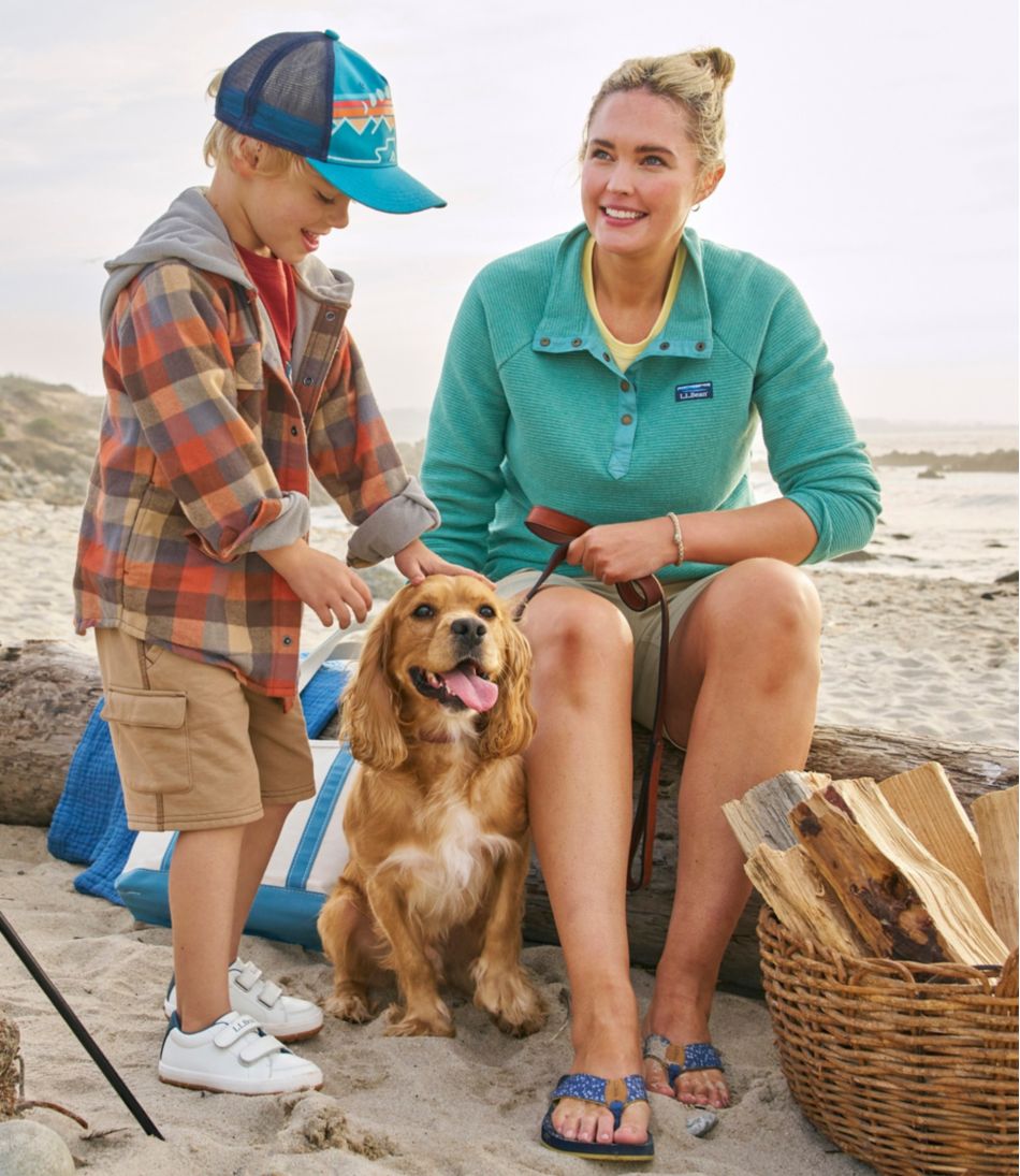 Kids' Fleece-Lined Flannel Shirt, Hooded Plaid / L.L.Bean