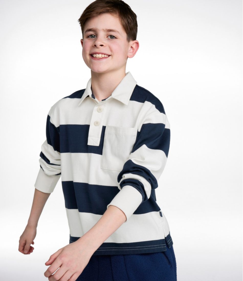 Kids' Striped Rugby Shirt / L.L.Bean