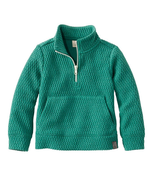Toddlers' Ridgeknit Pullover, Glow-in-the-Dark Quarter-Zip / L.L.Bean