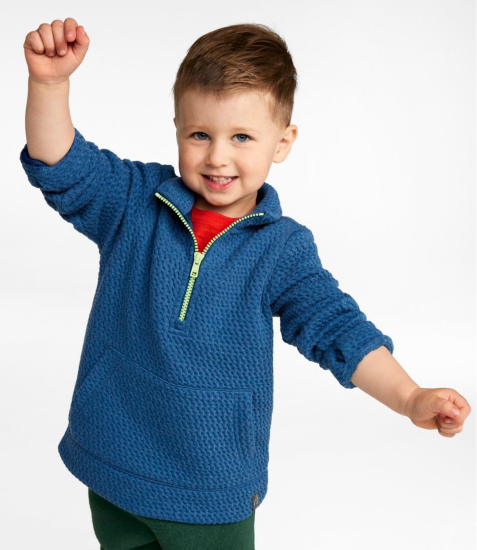 Toddlers' Ridgeknit Pullover, Glow-in-the-Dark Quarter-Zip / L.L.Bean