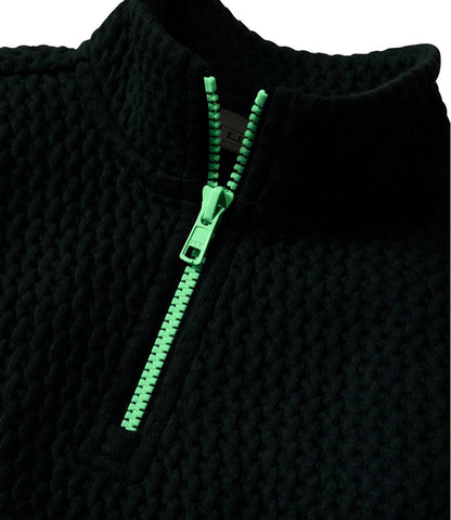 Toddlers' Ridgeknit Pullover, Glow-in-the-Dark Quarter-Zip / L.L.Bean
