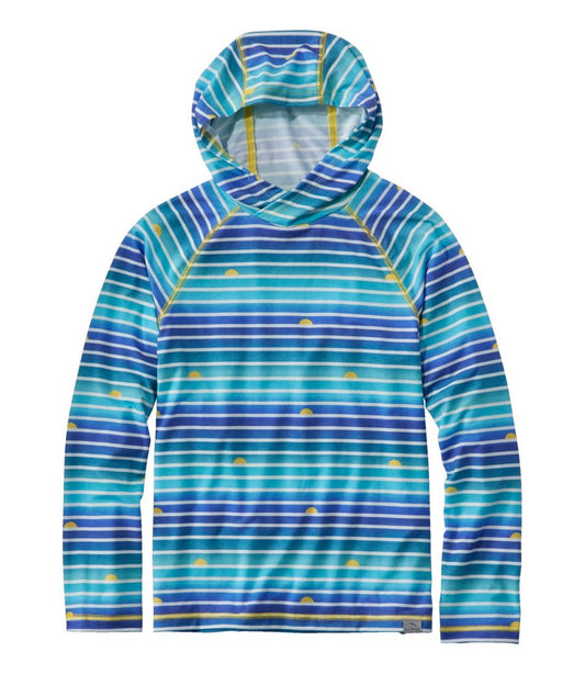Kids' Everyday SunSmart® Hooded Tee, Long-Sleeve Stripe / L.L.Bean