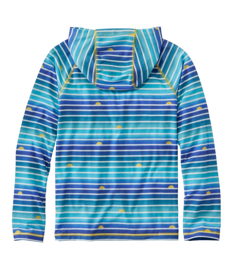 Kids' Everyday SunSmart® Hooded Tee, Long-Sleeve Stripe / L.L.Bean