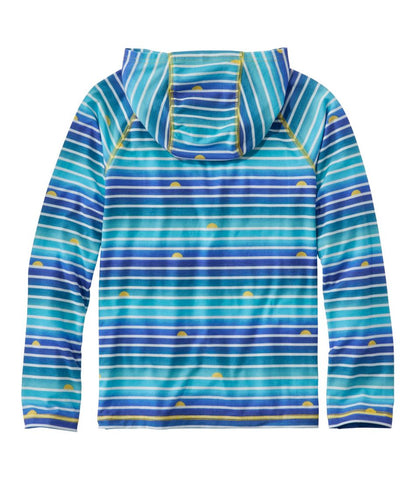 Kids' Everyday SunSmart® Hooded Tee, Long-Sleeve Stripe / L.L.Bean