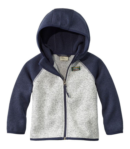 Infants' and Toddlers' Sweater Fleece, Hooded Colorblock / L.L.Bean