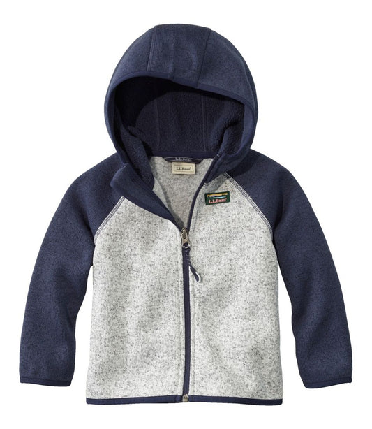 Infants' and Toddlers' Sweater Fleece, Hooded Colorblock / L.L.Bean