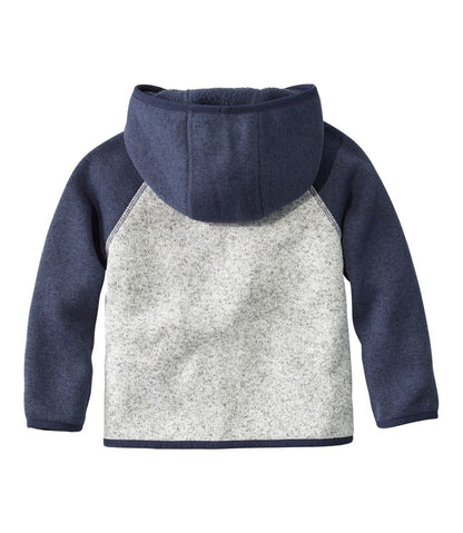 Infants' and Toddlers' Sweater Fleece, Hooded Colorblock / L.L.Bean