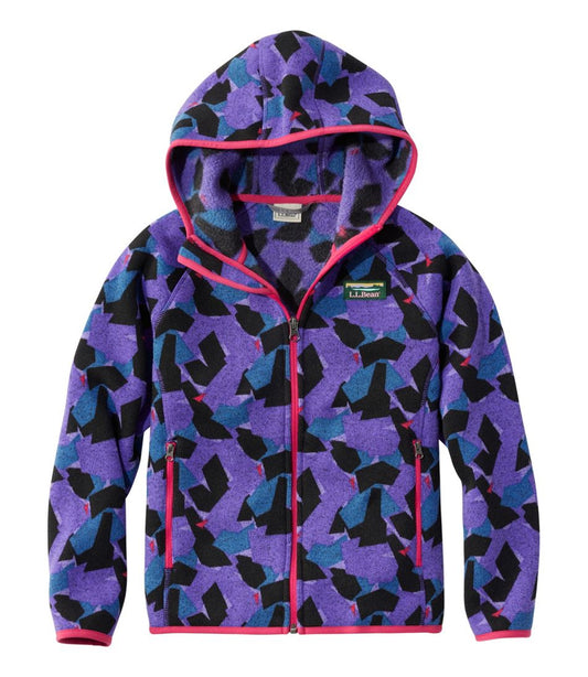 Kids' Sweater Fleece, Hooded Print / L.L.Bean