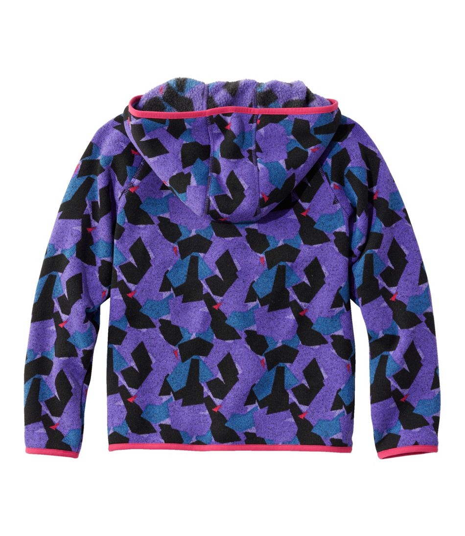 Kids' Sweater Fleece, Hooded Print / L.L.Bean