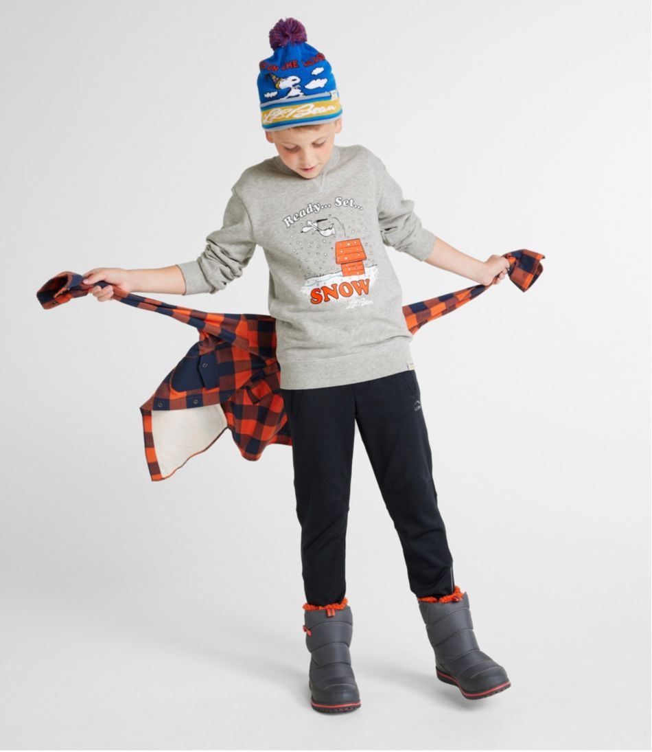 Kids' x Peanuts Crew Sweatshirt / L.L.Bean