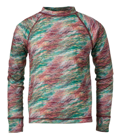 Kids' Wicked Warm Midweight Long Underwear, Top Print / L.L.Bean