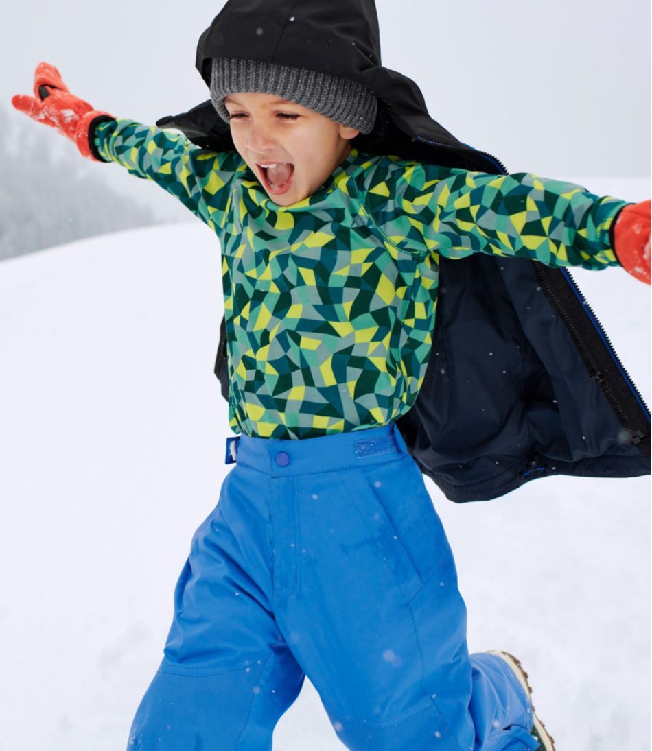 Kids' Wicked Warm Midweight Long Underwear, Top Print / L.L.Bean