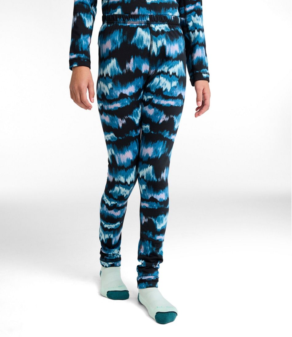 Kids' Wicked Warm Long Underwear, Expedition-Weight Print Pants / L.L.Bean