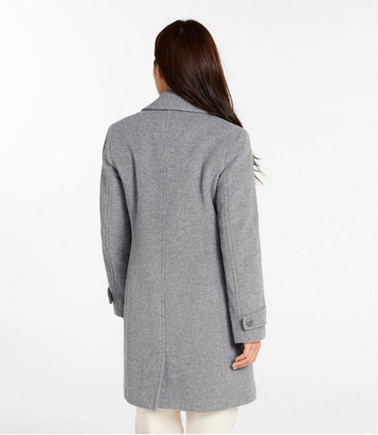 Women's Classic Lambswool Polo Coat, Three-Quarter Length / L.L.Bean