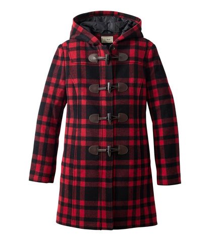 Women's Classic Lambswool Duffel Coat, Pattern / L.L.Bean