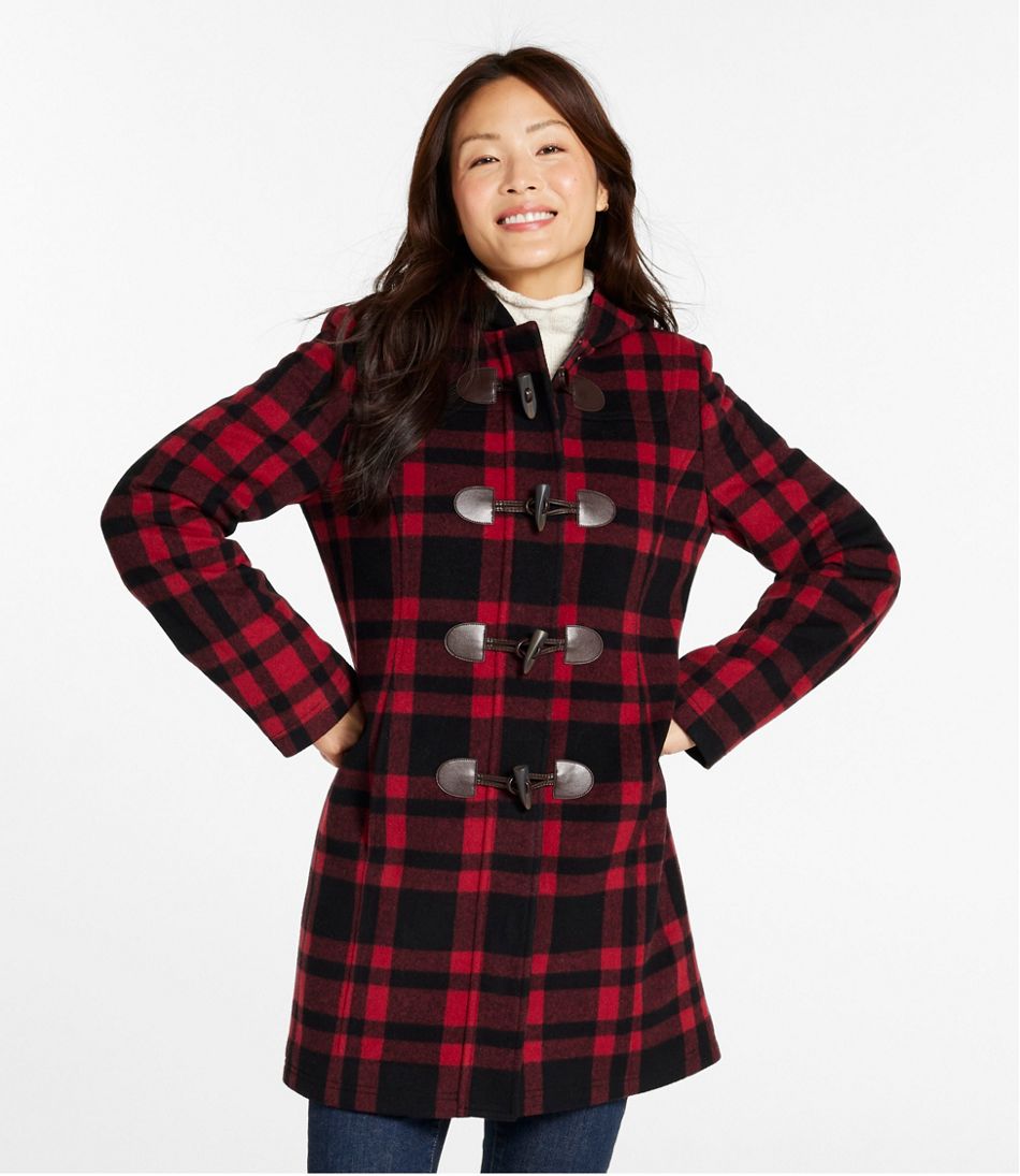 Women's Classic Lambswool Duffel Coat, Pattern / L.L.Bean