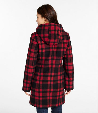 Women's Classic Lambswool Duffel Coat, Pattern / L.L.Bean