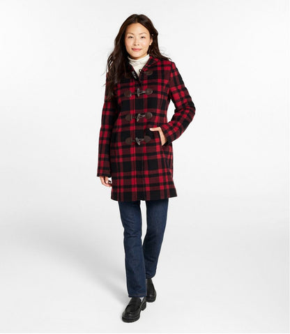 Women's Classic Lambswool Duffel Coat, Pattern / L.L.Bean