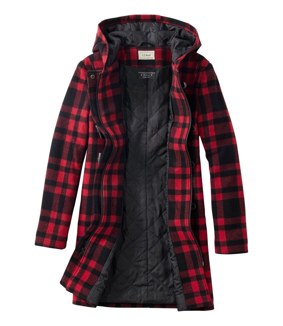 Women's Classic Lambswool Duffel Coat, Pattern / L.L.Bean