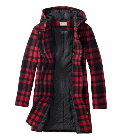 Women's Classic Lambswool Duffel Coat, Pattern / L.L.Bean