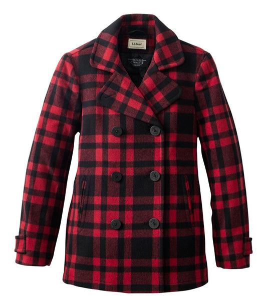 Women's Classic Lambswool Peacoat, Pattern / L.L.Bean