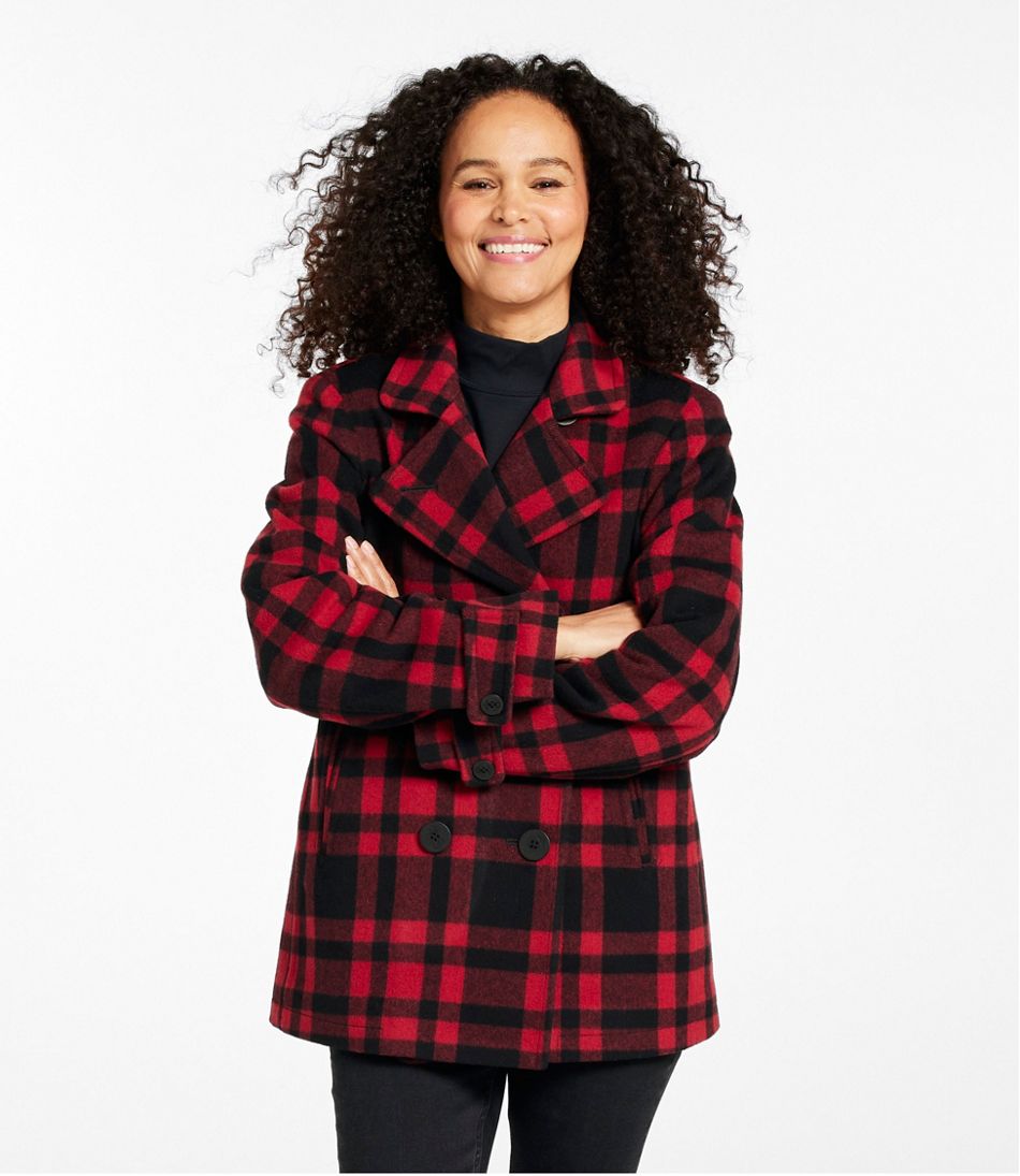 Women's Classic Lambswool Peacoat, Pattern / L.L.Bean