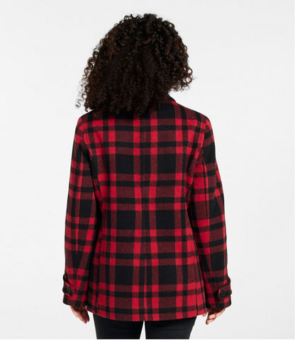 Women's Classic Lambswool Peacoat, Pattern / L.L.Bean