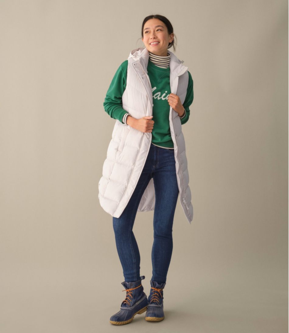 Women's Popham Puffer Long Vest / L.L.Bean