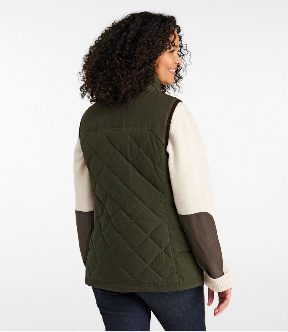Women's Upcountry Waxed Cotton Down Vest / L.L.Bean