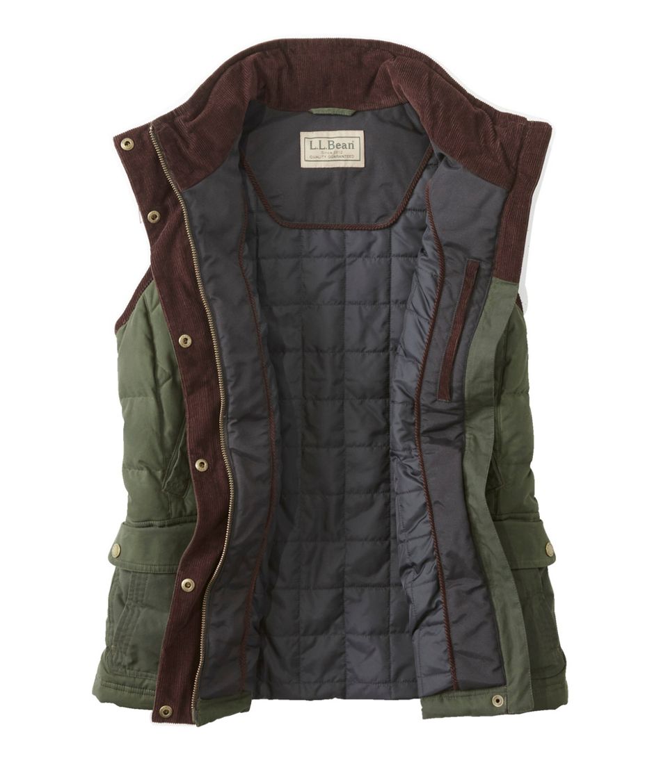 Women's Upcountry Waxed Cotton Down Vest / L.L.Bean