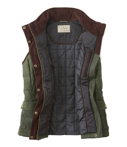 Women's Upcountry Waxed Cotton Down Vest / L.L.Bean