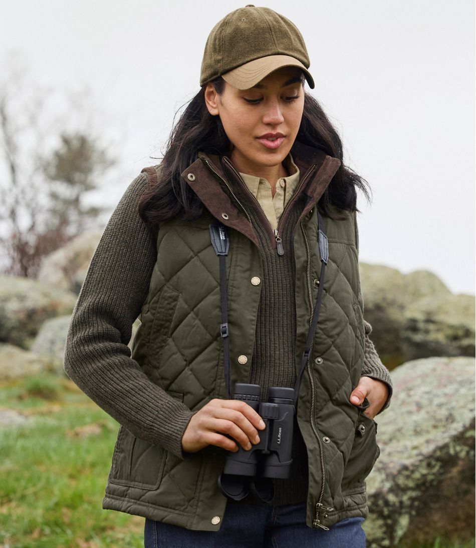 Women's Upcountry Waxed Cotton Down Vest / L.L.Bean