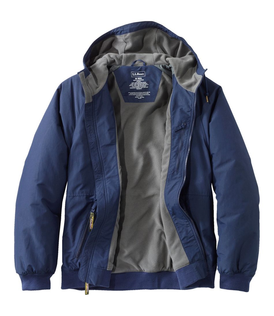 Men's Insulated 3-Season Bomber Hooded Jacket / L.L.Bean