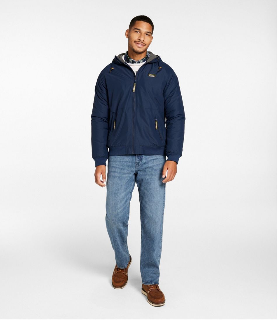 Men's Insulated 3-Season Bomber Hooded Jacket / L.L.Bean