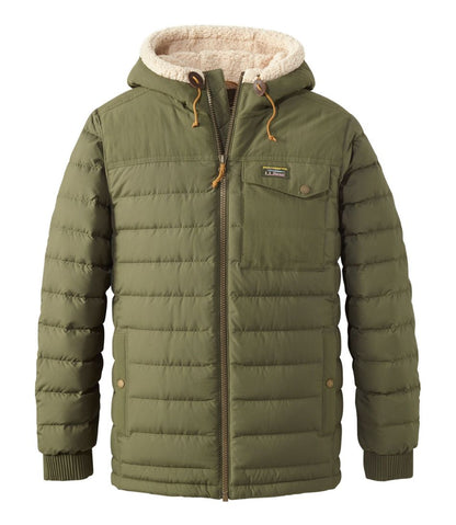 Men's Mountain Classic Down Hooded Jacket, Sherpa-Lined / L.L.Bean