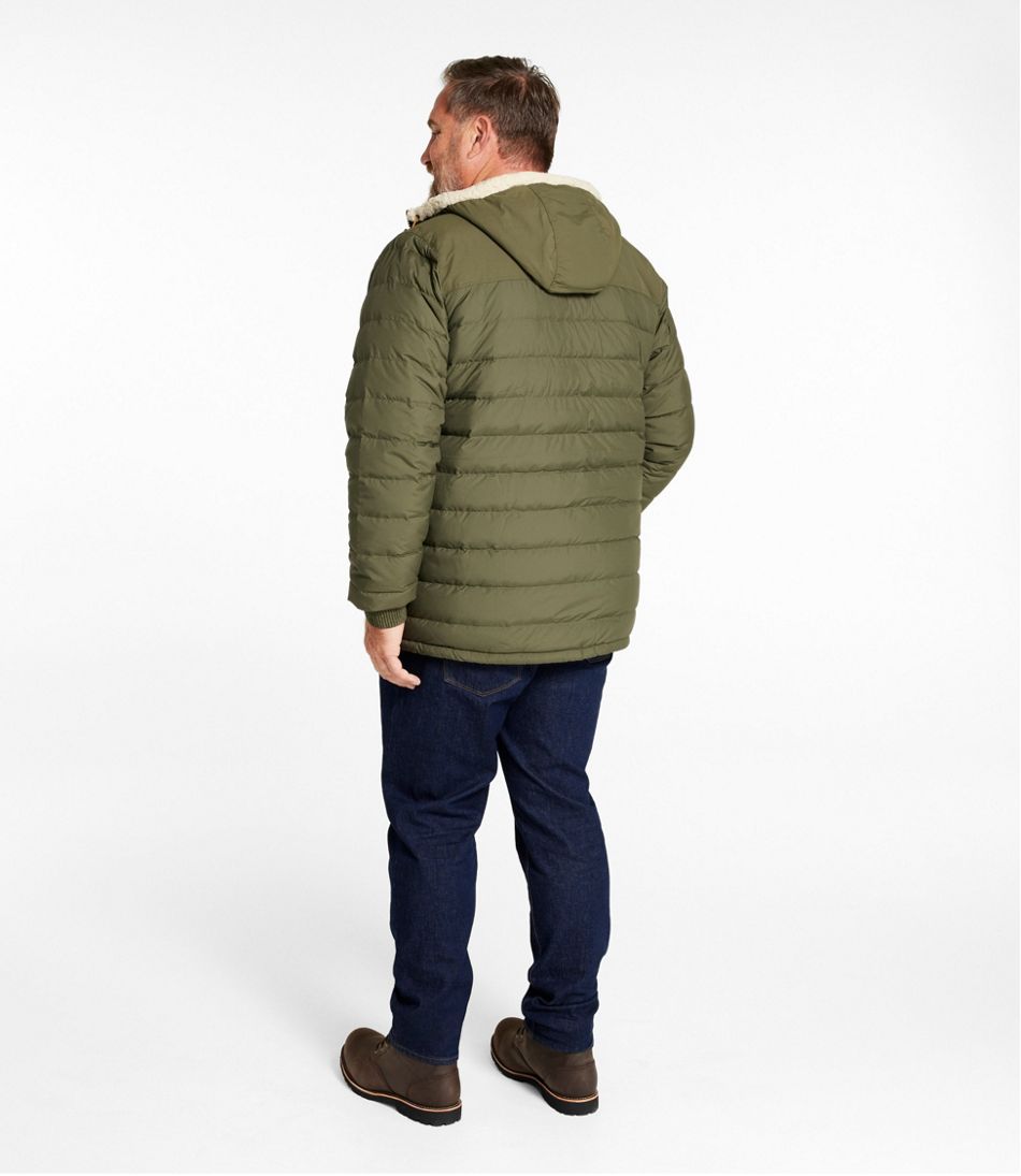 Men's Mountain Classic Down Hooded Jacket, Sherpa-Lined / L.L.Bean