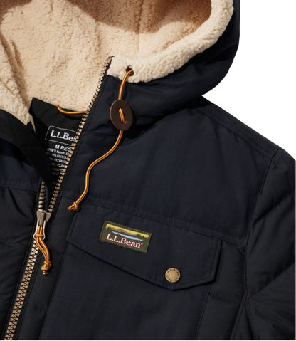 Men's Mountain Classic Down Hooded Jacket, Sherpa-Lined / L.L.Bean