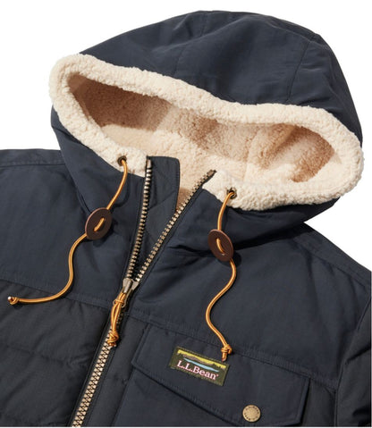 Men's Mountain Classic Down Hooded Jacket, Sherpa-Lined / L.L.Bean