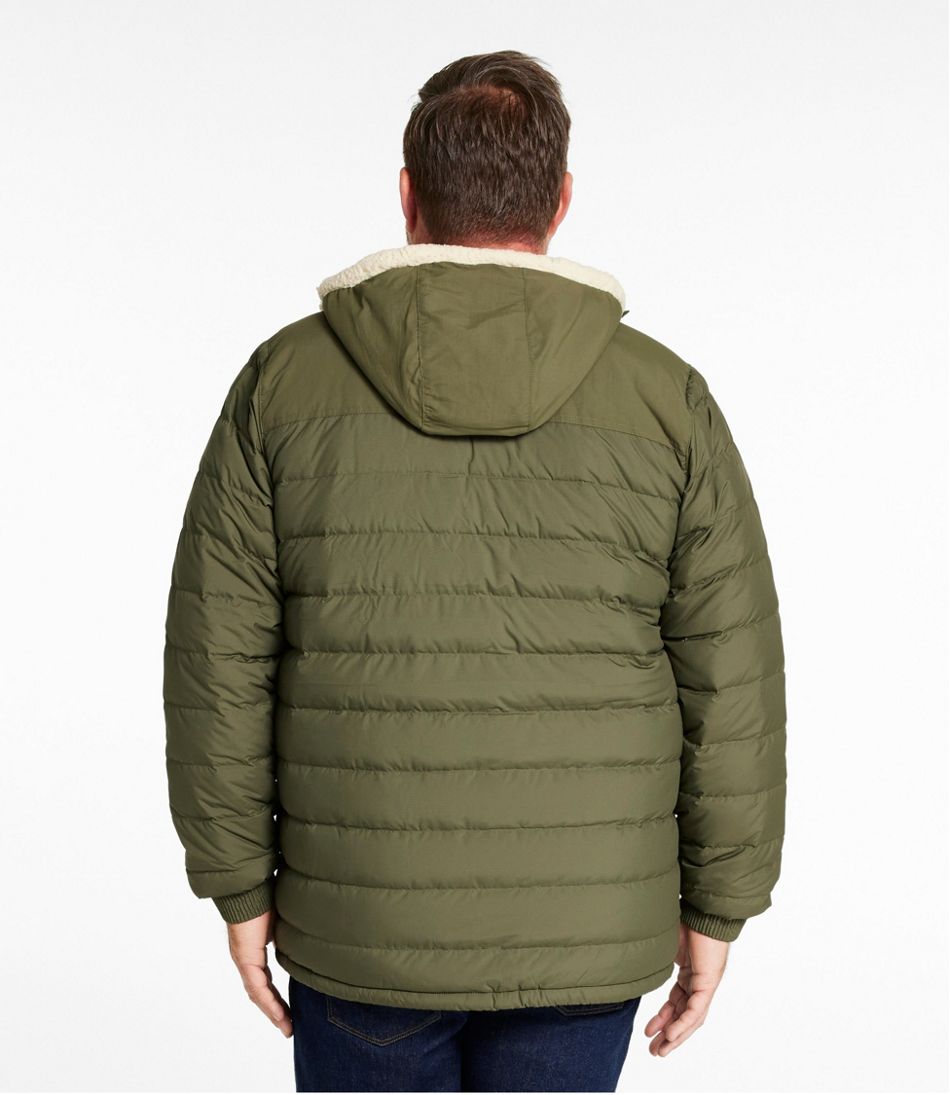 Men's Mountain Classic Down Hooded Jacket, Sherpa-Lined / L.L.Bean