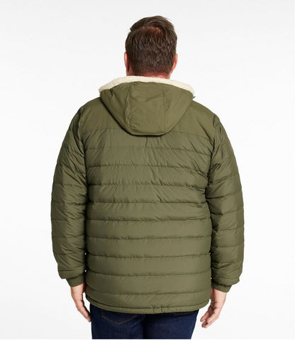 Men's Mountain Classic Down Hooded Jacket, Sherpa-Lined / L.L.Bean