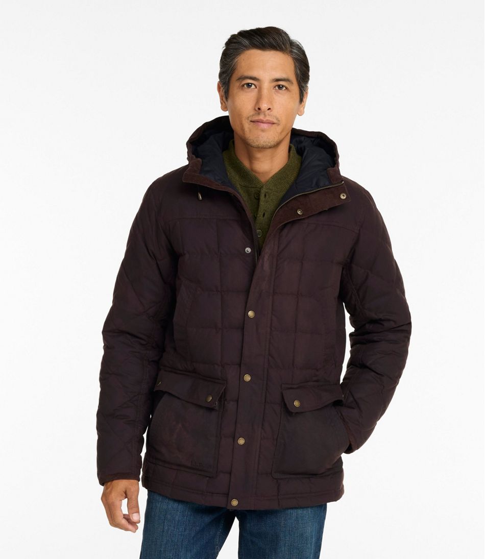 Men's Upcountry Waxed Down Hooded Jacket / L.L.Bean