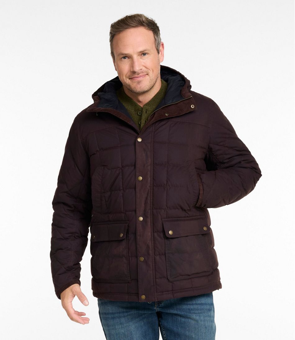 Men's Upcountry Waxed Down Hooded Jacket / L.L.Bean