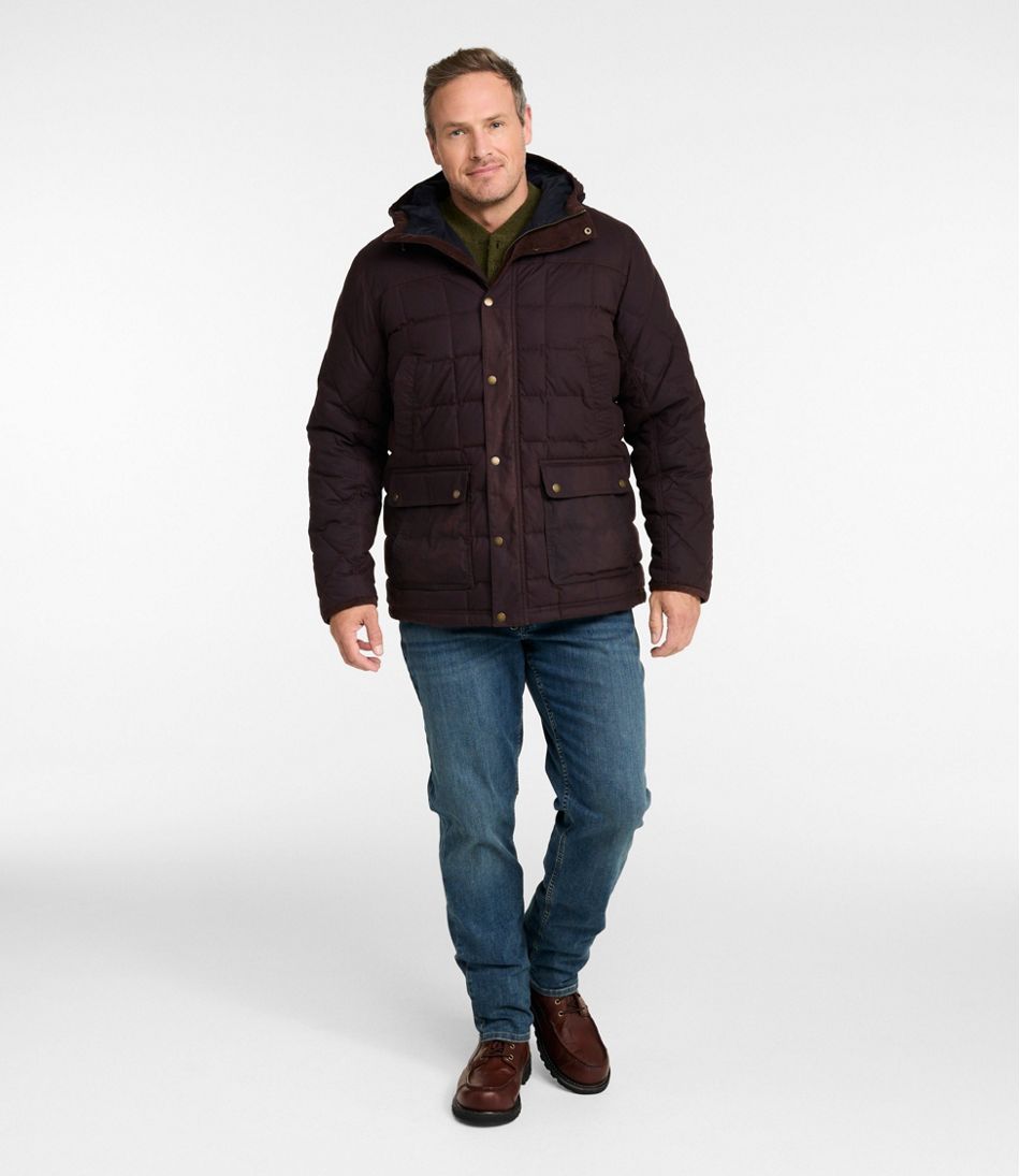 Men's Upcountry Waxed Down Hooded Jacket / L.L.Bean