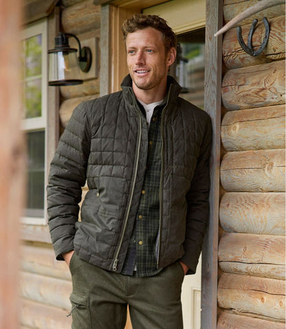 Men's Upcountry Waxed Cotton Down Sweater / L.L.Bean