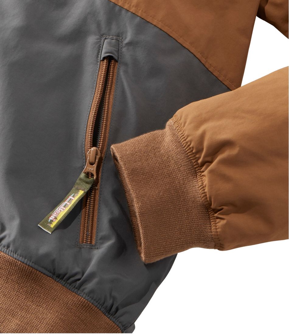 Men's Insulated 3-Season Bomber Hooded Jacket, Colorblock / L.L.Bean