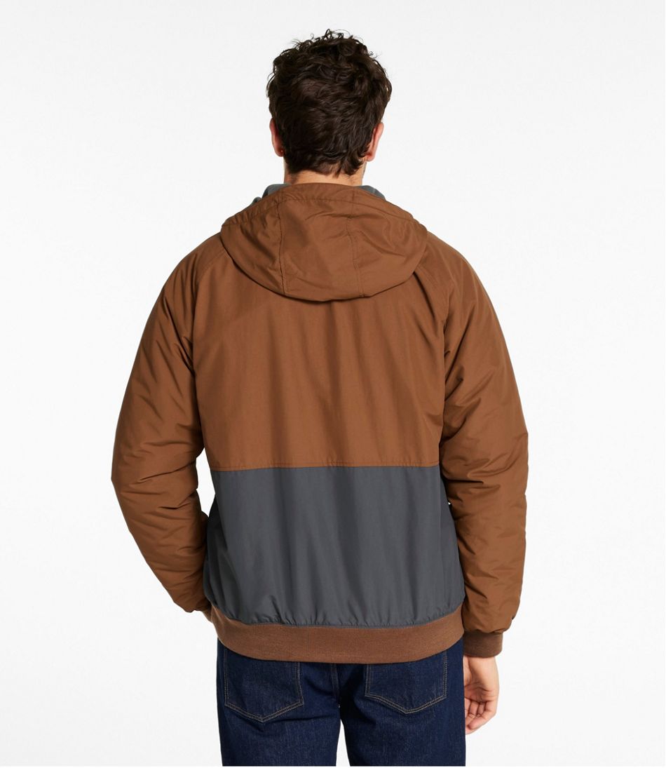 Men's Insulated 3-Season Bomber Hooded Jacket, Colorblock / L.L.Bean