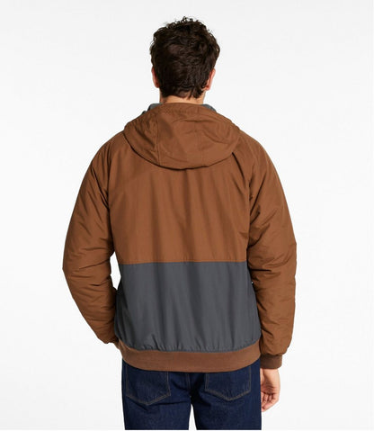 Men's Insulated 3-Season Bomber Hooded Jacket, Colorblock / L.L.Bean