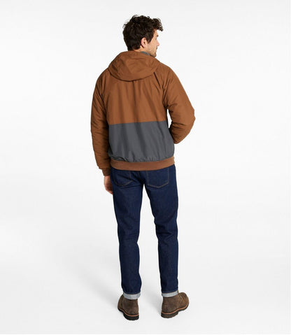 Men's Insulated 3-Season Bomber Hooded Jacket, Colorblock / L.L.Bean