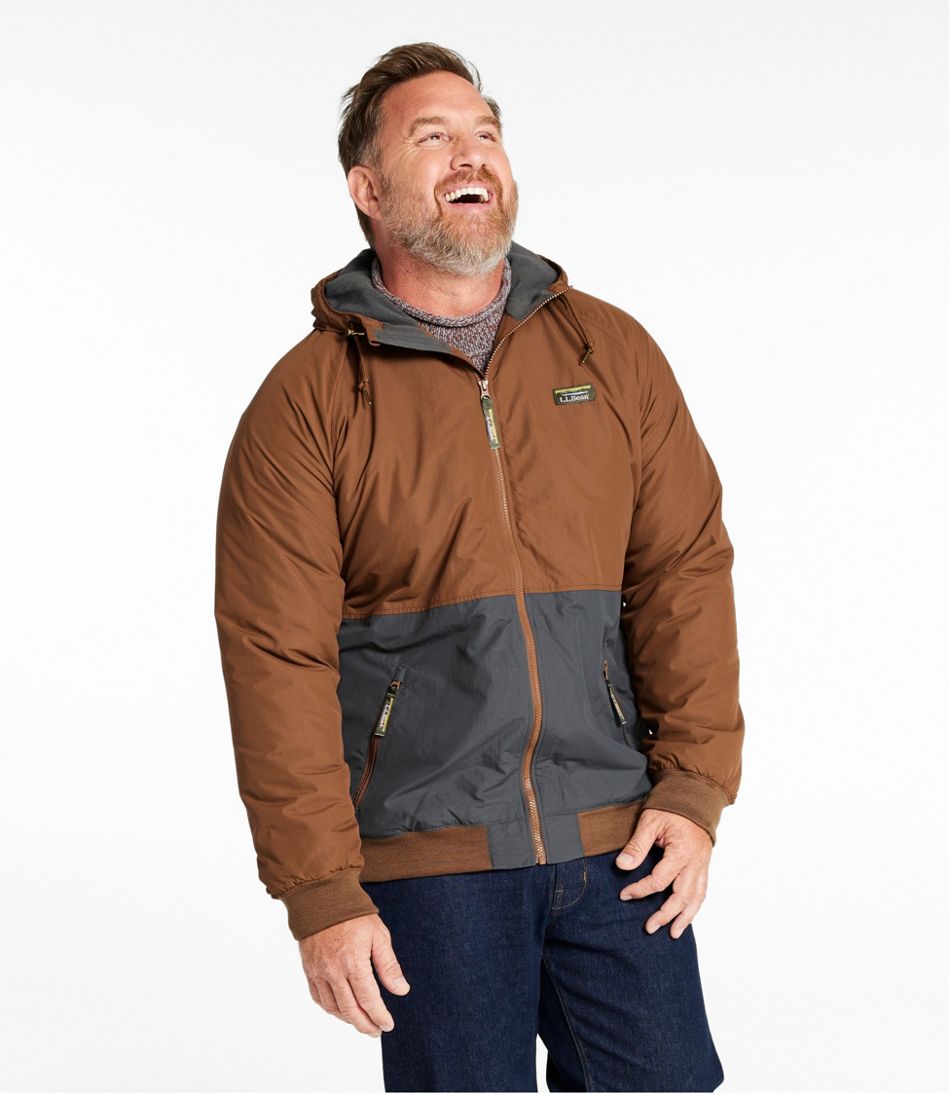 Men's Insulated 3-Season Bomber Hooded Jacket, Colorblock / L.L.Bean