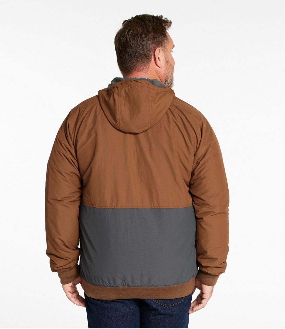 Men's Insulated 3-Season Bomber Hooded Jacket, Colorblock / L.L.Bean